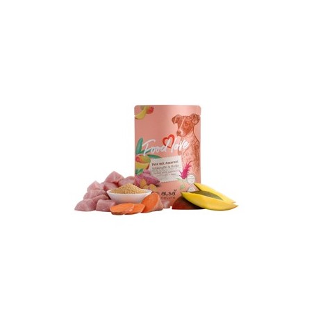 alsa-nature FOODLOVE Pute mit Amarant, Süßkartoffel & Mango, Anzahl: 6 x 300 g, 300 g, Hundefutter