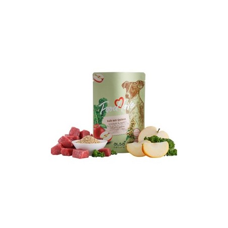 alsa-nature FOODLOVE Kalb mit Quinoa, Grünkohl & Apfel, Anzahl: 6 x 300 g, 300 g, Hundefutter
