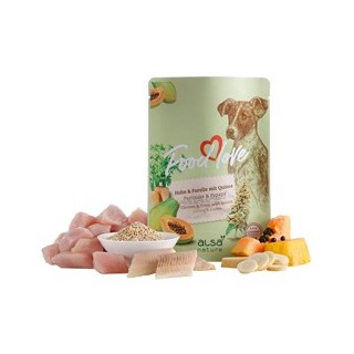 alsa-nature FOODLOVE Huhn & Forelle mit Quinoa, Pastinake & Papaya, Anzahl: 6 x 300 g, 300 g, Hundefutter