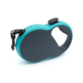 QimmiQ Hundeleine Leucht-Rollleine blau, Maße: ca. 18 x 12 cm