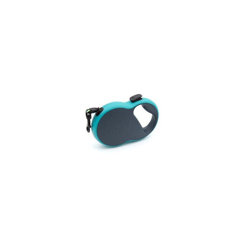 QimmiQ Hundeleine Leucht-Rollleine blau, Maße: ca. 18 x 12 cm