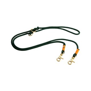 alsa-brand Führleine Mats tannengrün-orange, Länge: ca. 2 m, Durchmesser:  ca. 10 mm