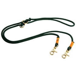 alsa-brand Führleine Mats tannengrün-orange, Länge: ca. 2 m, Durchmesser:  ca. 10 mm