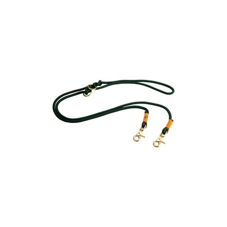 alsa-brand Führleine Mats tannengrün-orange, Länge: ca. 2 m, Durchmesser:  ca. 10 mm