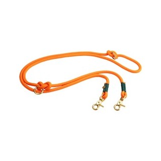 alsa-brand Führleine Mats orange-tannengrün, Länge: ca. 2 m, Durchmesser:  ca. 10 mm