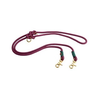 alsa-brand Führleine Mats aubergine-tannengrün, Länge: ca. 2 m, Durchmesser:  ca. 10 mm