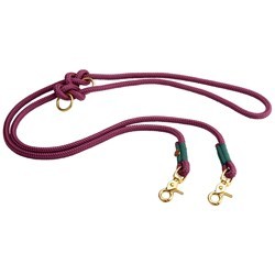 alsa-brand Führleine Mats aubergine-tannengrün, Länge: ca. 2 m, Durchmesser:  ca. 10 mm