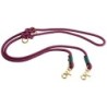 alsa-brand Führleine Mats aubergine-tannengrün, Länge: ca. 2 m, Durchmesser:  ca. 10 mm