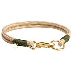 alsa-brand Hundehalsband Bolle sand-oliv, Länge: ca. 35 cm, Durchmesser:  2 x ca. 8 mm