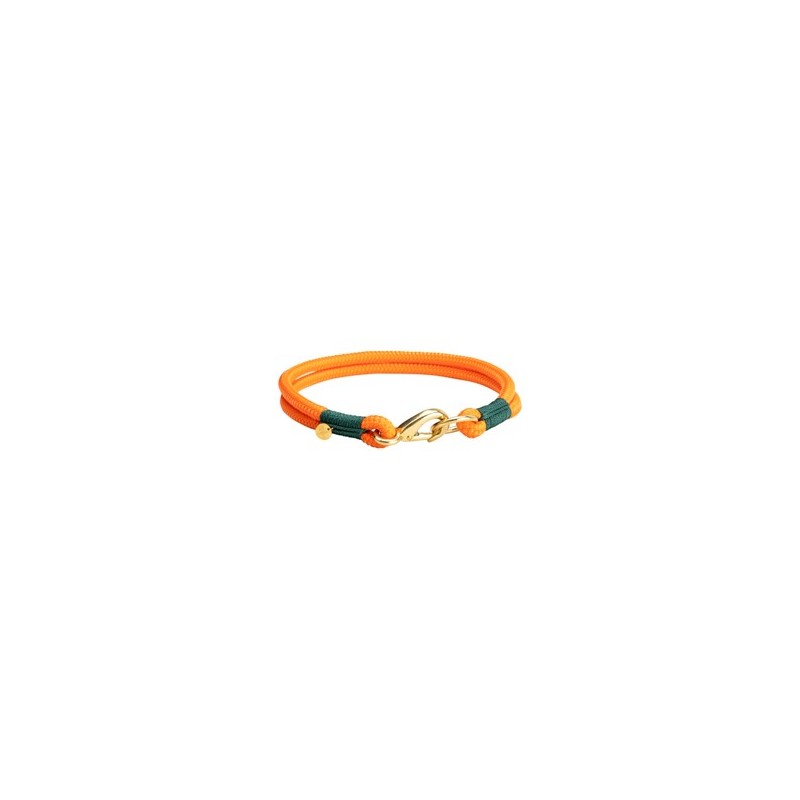 alsa-brand Hundehalsband Bolle orange-tannengrün, Länge: ca. 35 cm, Durchmesser:  2 x ca. 8 mm