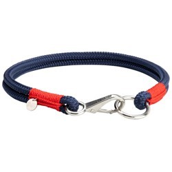 alsa-brand Hundehalsband Bolle nachtblau-cayenne, Länge: ca. 35 cm, Durchmesser:  2 x ca. 8 mm