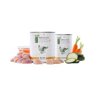 alsa-nature JUBILÄUMS-EDITION Huhn & Pute, Anzahl: 400 g, 400 g, Hundefutter nass