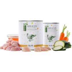 alsa-nature JUBILÄUMS-EDITION Huhn & Pute, Anzahl: 400 g, 400 g, Hundefutter nass