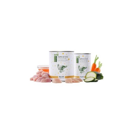 alsa-nature JUBILÄUMS-EDITION Huhn & Pute, Anzahl: 400 g, 400 g, Hundefutter nass