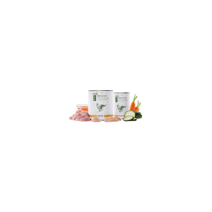 alsa-nature JUBILÄUMS-EDITION Huhn & Pute, Anzahl: 400 g, 400 g, Hundefutter nass