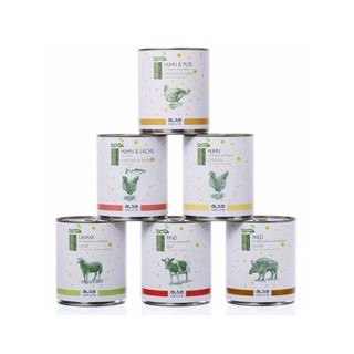 alsa-nature JUBILÄUMS-Menü-Mix, Anzahl: 6 x 800 g, 800 g, Hundefutter nass