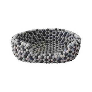 WOOLDOT Hundebett Pet Basket dark grey, Gr. S, Maße: ca. 40 x 25 cm