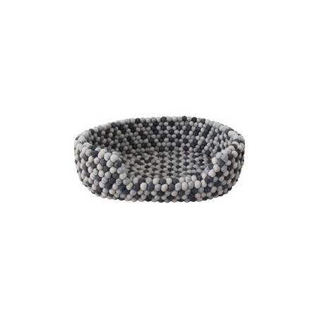 WOOLDOT Hundebett Pet Basket dark grey, Gr. S, Maße: ca. 40 x 25 cm