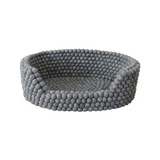 WOOLDOT Hundebett Pet Basket steel grey, Gr. S, Maße: ca. 40 x 25 cm