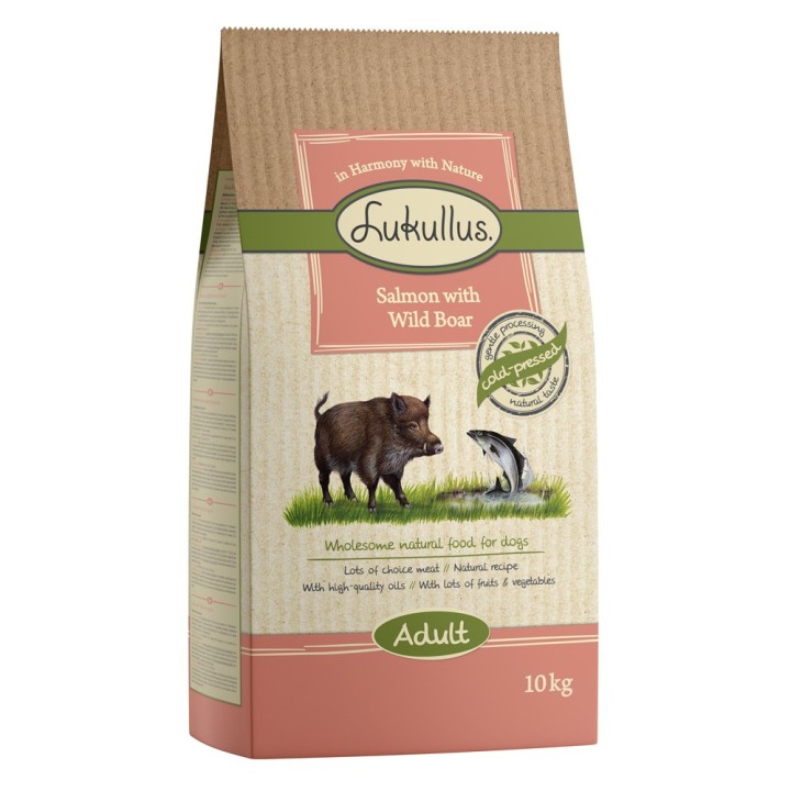 Lukullus Cold-pressed Lachs & Wildschwein - 10 kg