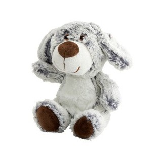 HUNTER Hunde-Plüschspielzeug Faro Hund grau, Länge: ca. 19 cm