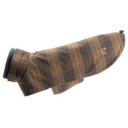 Cloud7® Hundemantel Brooklyn Two braun, Rückenlänge: ca. 28 cm, Brustumfang: ca. 33 - 39 cm