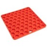 Hunde-Schleckmatte Fun & Relax rot, Maße: ca. 19 x 19 cm