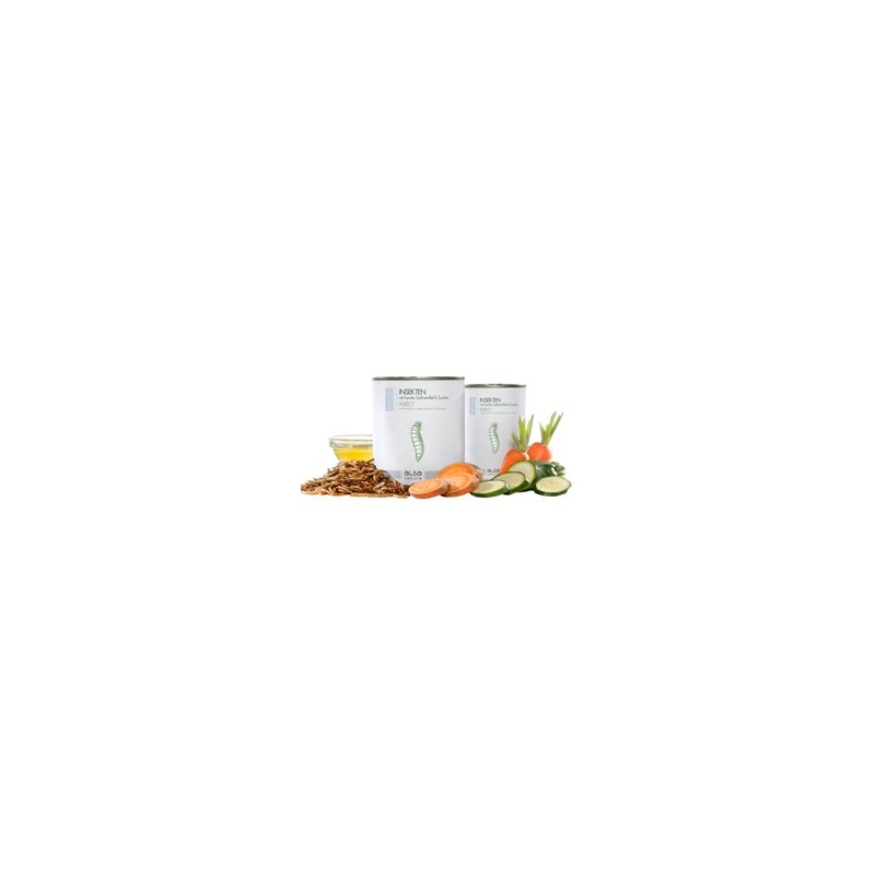 alsa-nature INSECTUM Insekten mit Karotte, Süßkartoffel & Zucchini, Anzahl: 375 g, 375 g, Hundefutter nass
