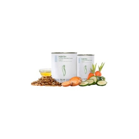 alsa-nature INSECTUM Insekten mit Karotte, Süßkartoffel & Zucchini, Anzahl: 375 g, 375 g, Hundefutter nass