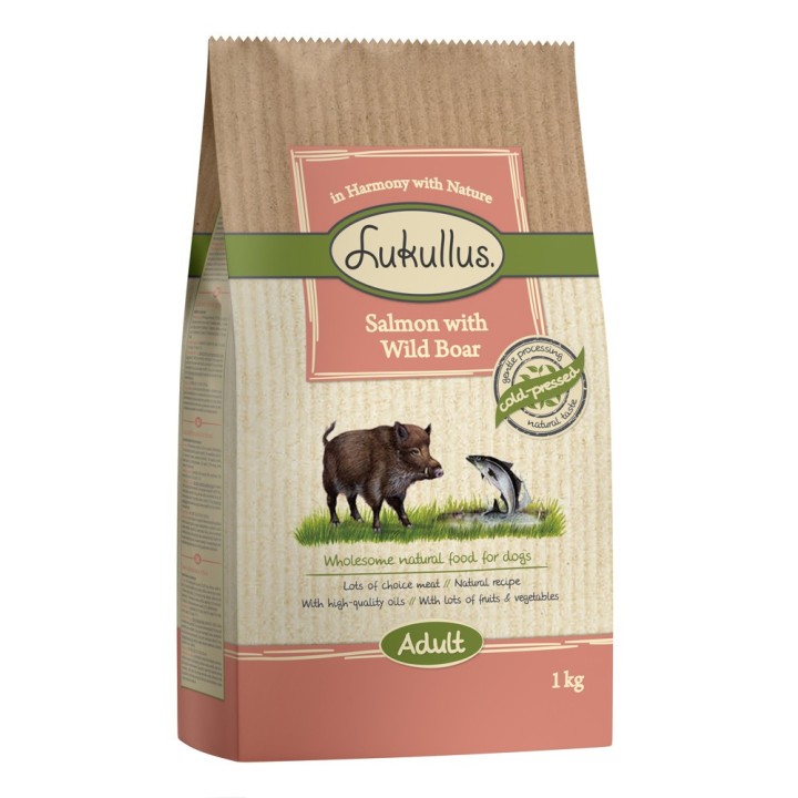 Lukullus Cold-pressed Lachs & Wildschwein - 1 kg