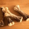 alsa-nature Lachshaut-Kauknochen Kauartikel, 2 Stück, Länge: ca. 9 cm, Hundefutter