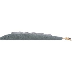 TRIXIE Hunde-Plüschspielzeug Be Nordic Aal Karl grau, Länge: ca. 94 cm