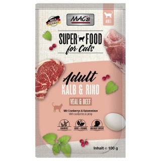 MAC´s Cat Pouch 12 x 100 g - Kalb & Rind