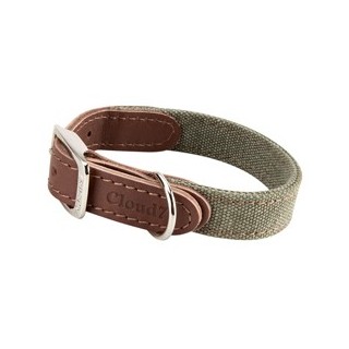 Cloud7® Hundehalsband Tivoli olive, Gr. XS, Breite: ca. 2 cm, Halsumfang: ca. 23 - 29 cm