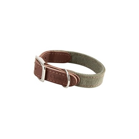 Cloud7® Hundehalsband Tivoli olive, Gr. XS, Breite: ca. 2 cm, Halsumfang: ca. 23 - 29 cm