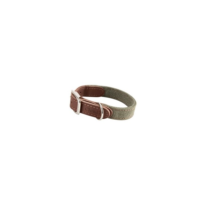 Cloud7® Hundehalsband Tivoli olive, Gr. XS, Breite: ca. 2 cm, Halsumfang: ca. 23 - 29 cm