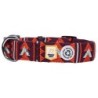 WOOLLY WOLF Hundehalsband Explorer polar night, Gr. S, Breite: ca. 2 cm, Länge: ca. 25 - 35 cm