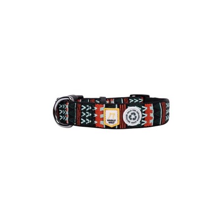 WOOLLY WOLF Hundehalsband Explorer woodland, Gr. S, Breite: ca. 2 cm, Länge: ca. 25 - 35 cm