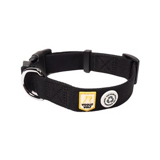 WOOLLY WOLF Hundehalsband Adventure raven black, Gr. 25-35, Breite: ca. 2 cm, Länge: ca. 25 - 35 cm