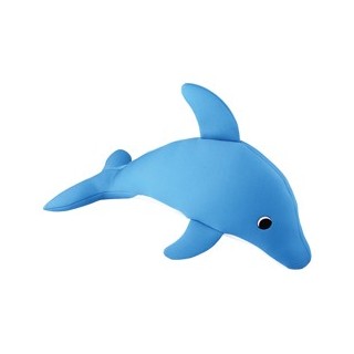 Hunde-Wasserspielzeug Delfin blau, Länge: ca. 40,5 cm