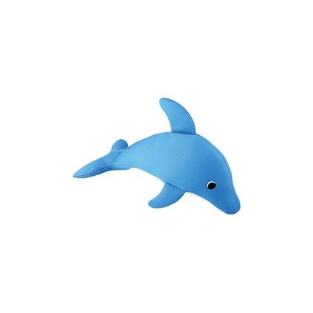 Hunde-Wasserspielzeug Delfin blau, Länge: ca. 40,5 cm