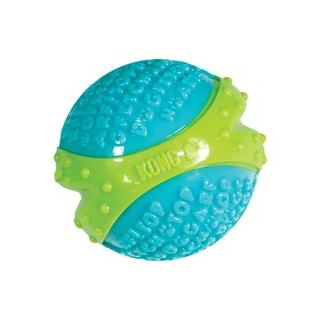 KONG Hunde-Wurfspielzeug Core Strength Ball grün-blau, Durchmesser:  ca. 7 cm