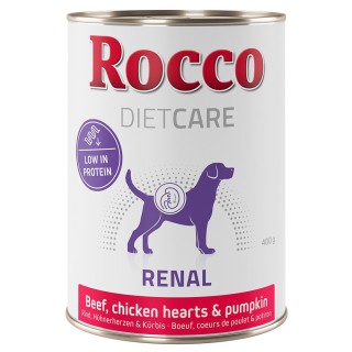 Rocco Diet Care Renal Rind mit Hühnerherzen & Kürbis 400g  6 x 400 g