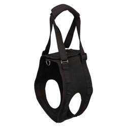 TRIXIE Hunde-Gehhilfe schwarz, Gr. M, Bauchumfang: ca. 55 - 65 cm