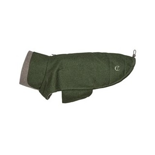 Cloud7® Hundemantel Brooklyn Flannel fern green, Rückenlänge: ca. 23 - 28 cm, Brustumfang: ca. 34 - 39 cm