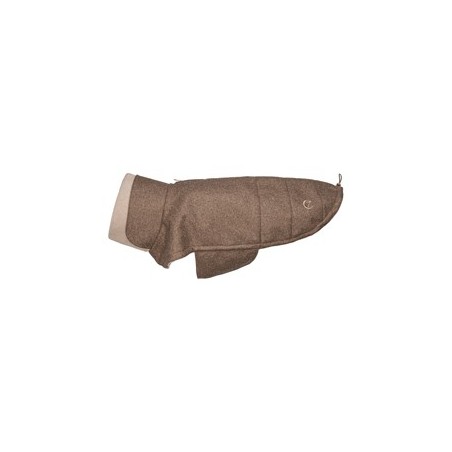 Cloud7® Hundemantel Brooklyn Flannel hazel, Rückenlänge: ca. 23 - 28 cm, Brustumfang: ca. 34 - 39 cm