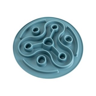TRIXIE Hunde-Futtermatte Slow Feeding Matte blau, Durchmesser:  ca. 28 cm