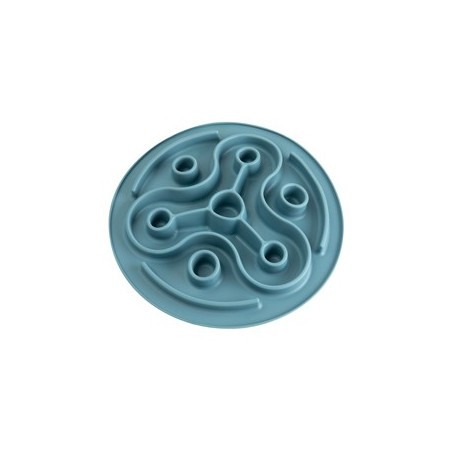 TRIXIE Hunde-Futtermatte Slow Feeding Matte blau, Durchmesser:  ca. 28 cm