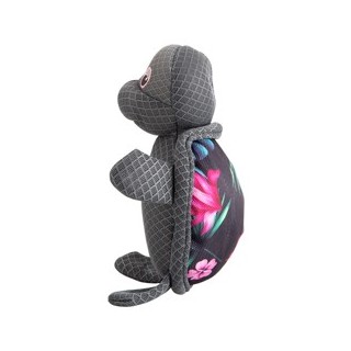 Hunde Wasserspielzeug Turtle grau, Breite: ca. 16 cm, Länge: ca. 23 cm