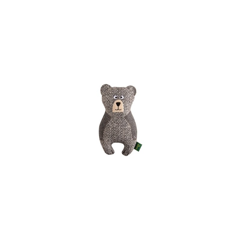 HUNTER Hunde-Plüschspielzeug Billund Bär grau, Maße: ca. 21 x 10 cm